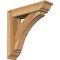 Ekena Millwork Thorton Traditional Rough Sawn Bracket w/ Offset Brace, Western Red Cedar, 6"W x 24"D x 24"H BKT0604X24X24THR01RWR - alternate 1